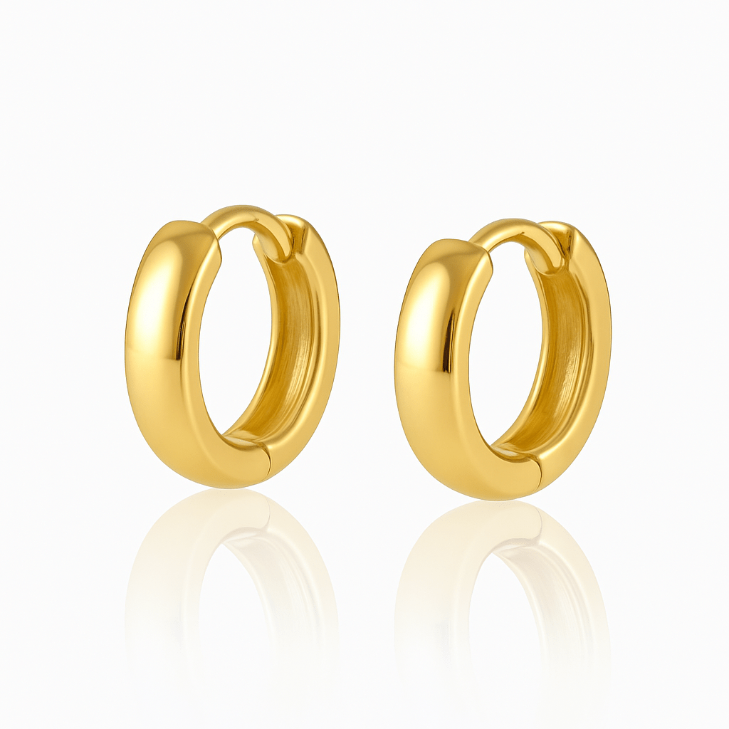 The Perfect Huggie Classic Gold Everyday Hoop Earring – The
